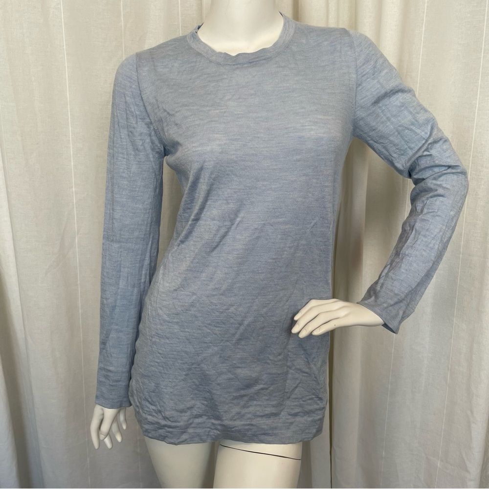 Agnona Cashmere/Silk Blend Light Blue Crewneck Sweater Women’s Size Large